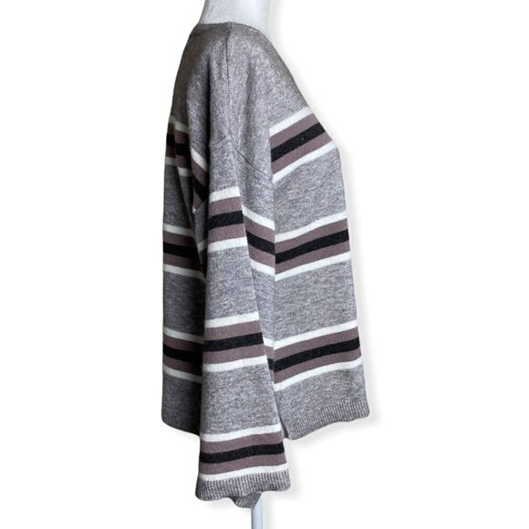 Cupcakes and Cashmere Sweater NWOT Amour Striped Pullover Women's Size M - Picture 8 of 11